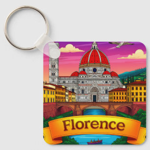🧲 Florence Italy Souvenir For European Travels 🧲 Key Ring