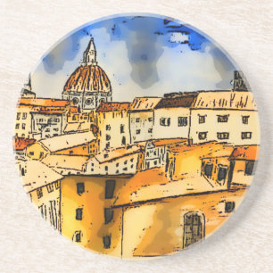 Florence Italy  Square  Coaster