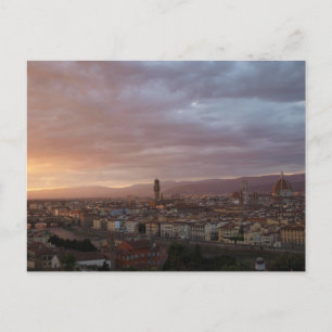 Florence, Italy Sunset Postcard