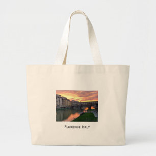 Florence Italy Tote Bag with Inspirational Quote