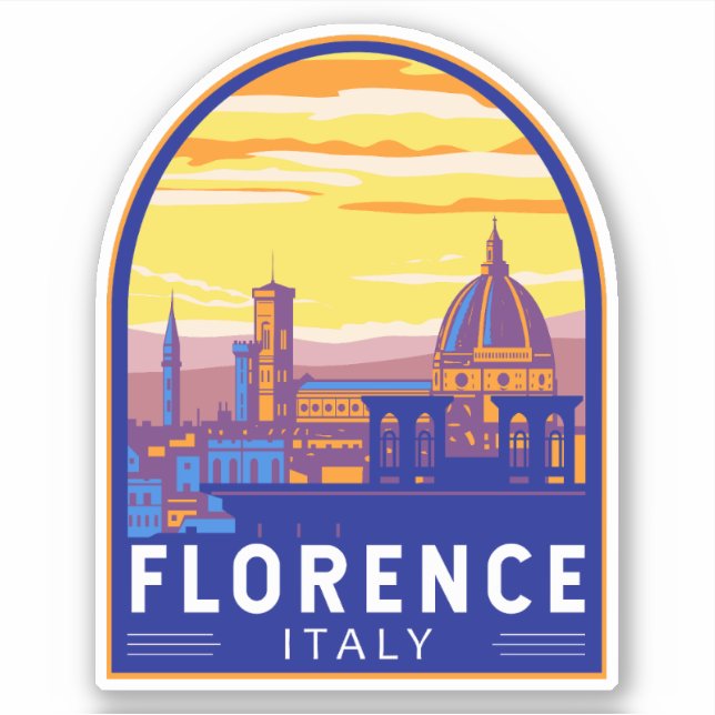Florence Italy Travel Art Vintage (Front)