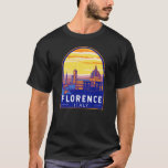 Florence Italy Travel Art Vintage T-Shirt<br><div class="desc">Florence vector art design. Florence,  capital of Italy’s Tuscany region,  is home to many masterpieces of Renaissance art and architecture.</div>