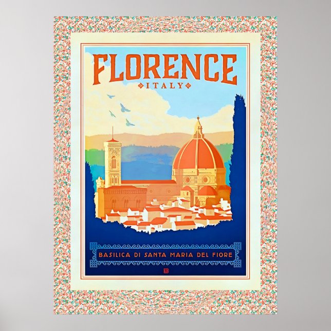 Florence-Italy Travel Poster (Front)