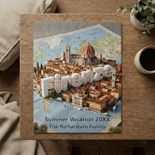 Florence Italy Vacation Trip Souvenir Map Jigsaw Puzzle