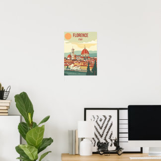Florence Italy Vintage Poster