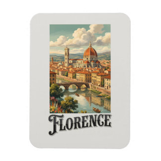 Florence Italy Vintage Travel Magnet