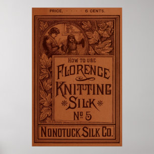 Florence Knitting Silk cover Poster