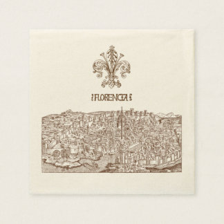Florence, Mediaeval Woodcut Napkin