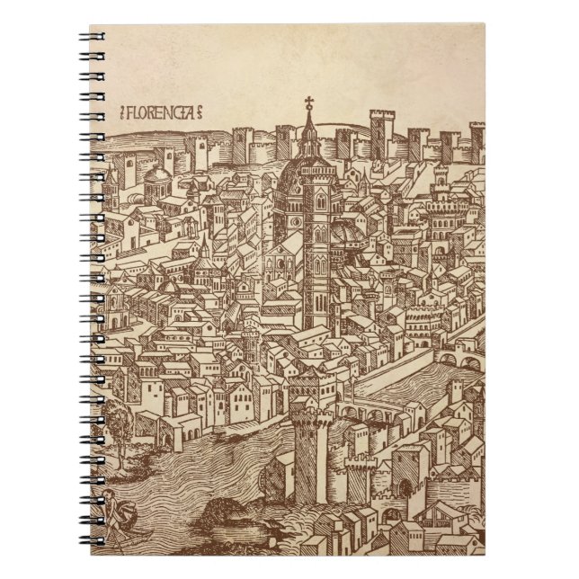 Florence, Mediaeval Woodcut Notebook (Front)