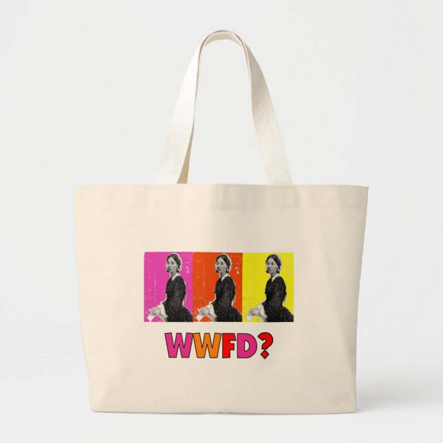 Florence Nightengale Gifts "WWFD?" Large Tote Bag (Front)