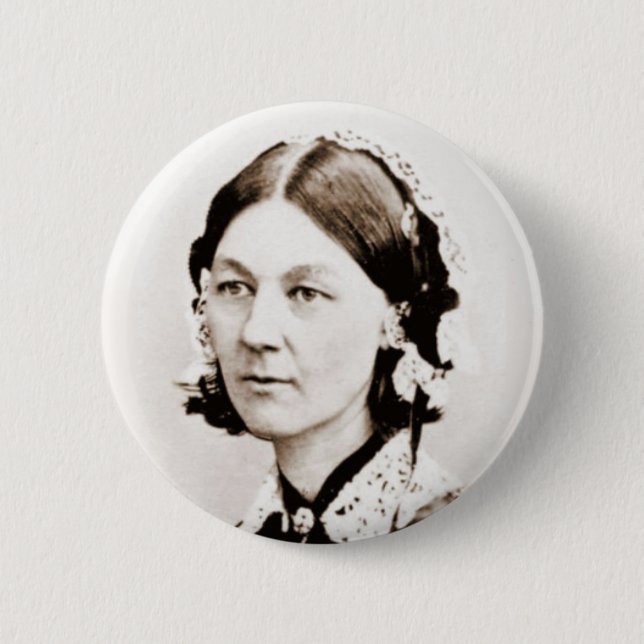 Florence Nightingale 6 Cm Round Badge (Front)