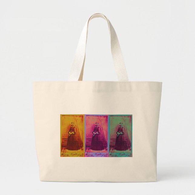 Florence Nightingale Colours Large Tote Bag (Front)