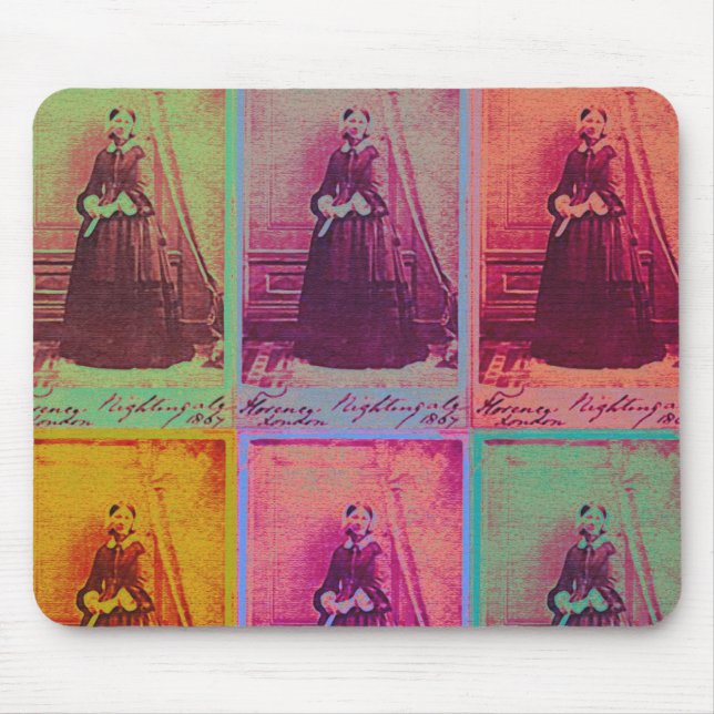 Florence Nightingale Colours Mouse Mat (Front)