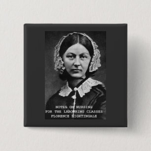 Florence Nightingale:Notes on Nursing 15 Cm Square Badge