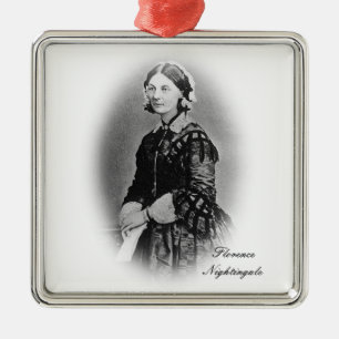 Florence Nightingale-Nursing Graduate+personalise Metal Tree Decoration