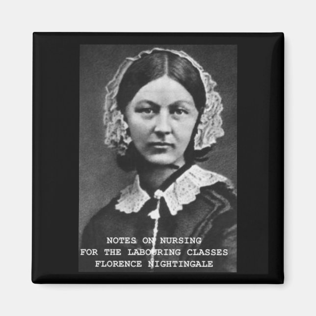 Florence  Nightingale  Nursing Notes Magnet (Front)