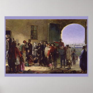 Florence Nightingale Receiving Wounded at Scutari Poster