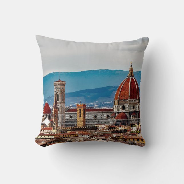 Florence old city, Italy skyline Cushion (Front)