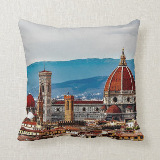 Florence old city, Italy skyline Cushion