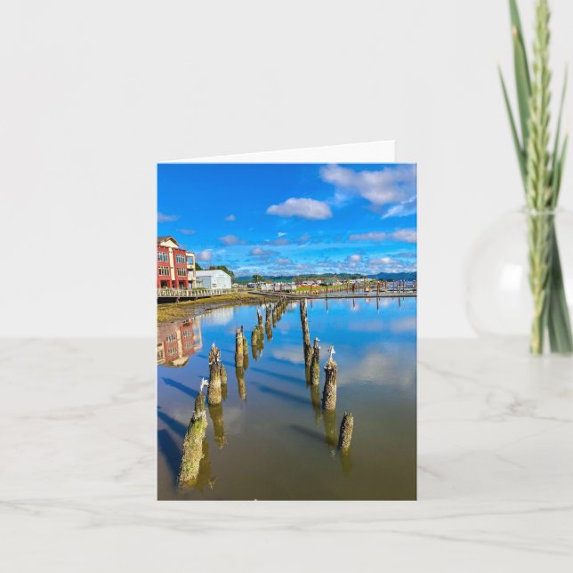 Florence Oregon Reflective Waters Card (Front)