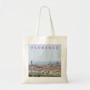 Florence panoramic view tote bag