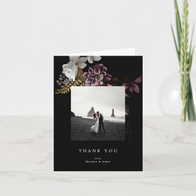 Florence Photo Wedding Thank You Card (Front)