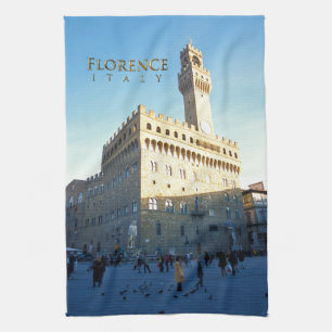 Florence - Piazza della Signoria Tea Towel