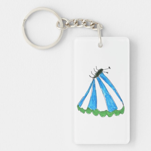 Florence Rectangle (double-sided) Keychain (Front)