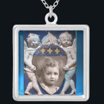 FLORENCE RENAISSANCE LITTLE ANGELS PHOTO TEMPLATE SILVER PLATED NECKLACE<br><div class="desc">Elegant and classic Italian Florentine masterpiece  from Bottega della Robbia  ( Florence - Italy  )  .</div>