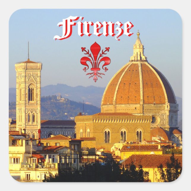 Florence - Santa Maria del Fiore Square Sticker (Front)