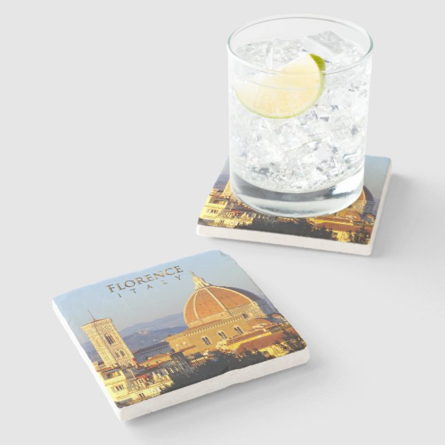 Florence - Santa Maria del Fiore Stone Coaster (Side)