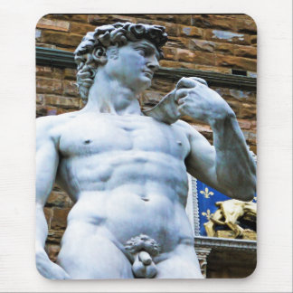Florence Statue of David With Love Quote Mouse Mat
