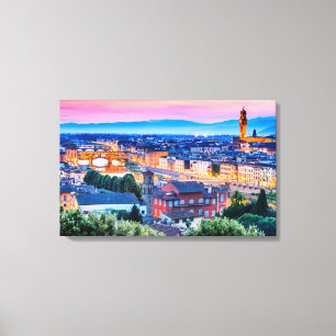 Florence sunset, Italy Canvas Print