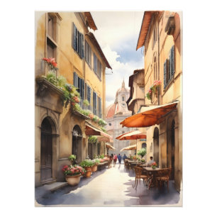 Florence watercolor art photo print