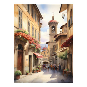 Florence watercolor art photo print