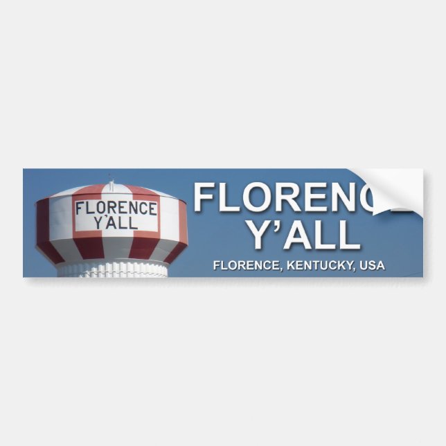 Florence Y'all Bumper Sticker (Front)