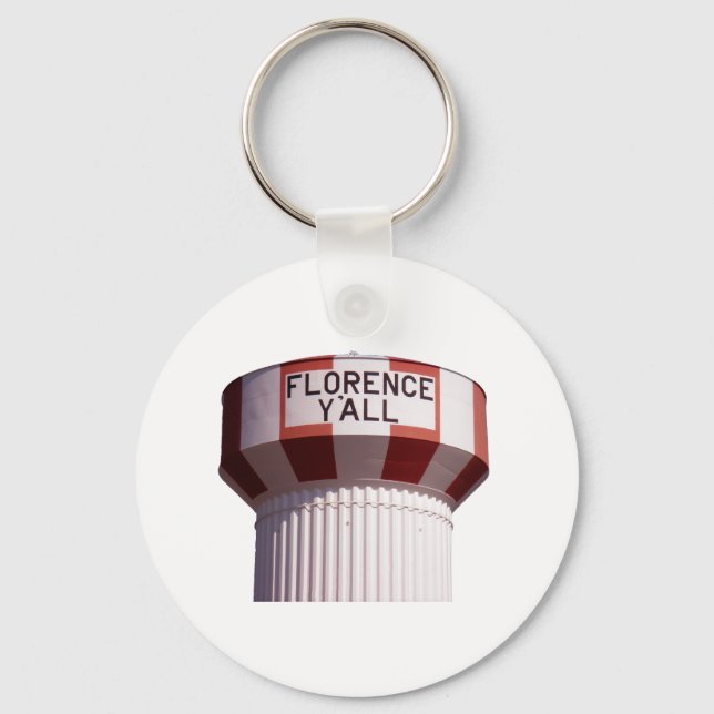 Florence Y'all Water Tower Key Ring (Front)