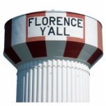 Florence Y'all Water Tower Sculpture Standing Photo Sculpture<br><div class="desc">Celebrate the most famous landmark in Florence with this great Florence Y'all Water Tower photo sculpture!</div>
