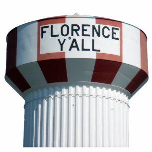 Florence Y'all Water Tower Sculpture Standing Photo Sculpture