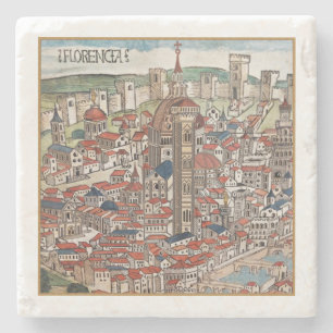 Florencia Colore Marble Drink Coaster