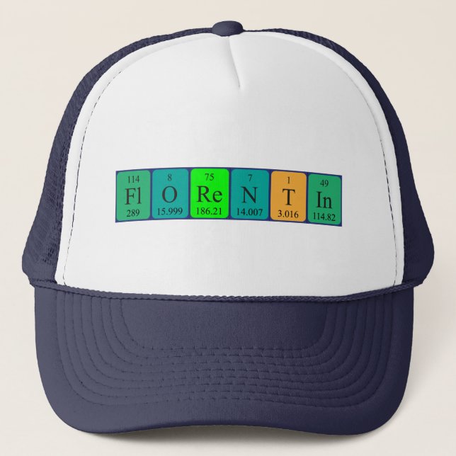 Florentin periodic table name hat (Front)