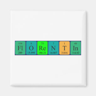 Florentin periodic table name magnet