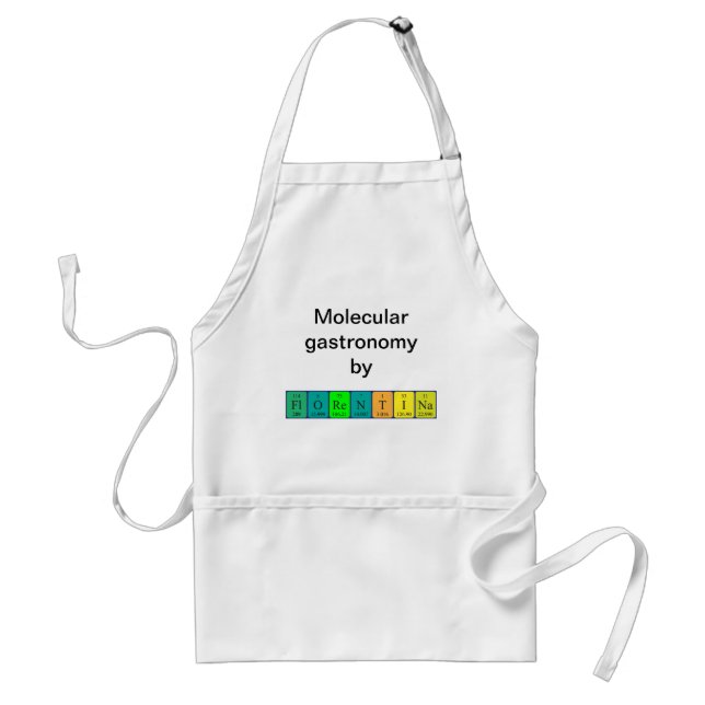 Florentina periodic table name apron (Front)