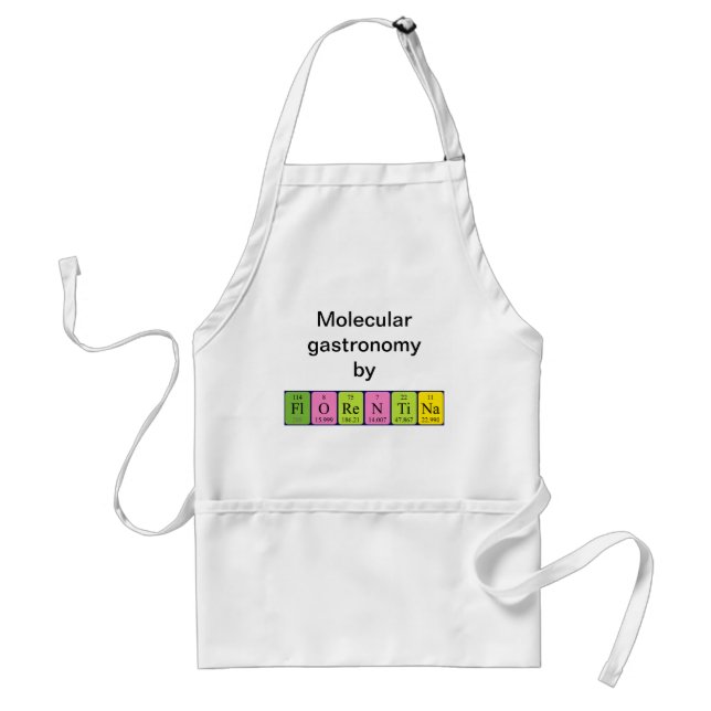Florentina periodic table name apron (Front)