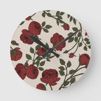 Florentina Rose Round Clock
