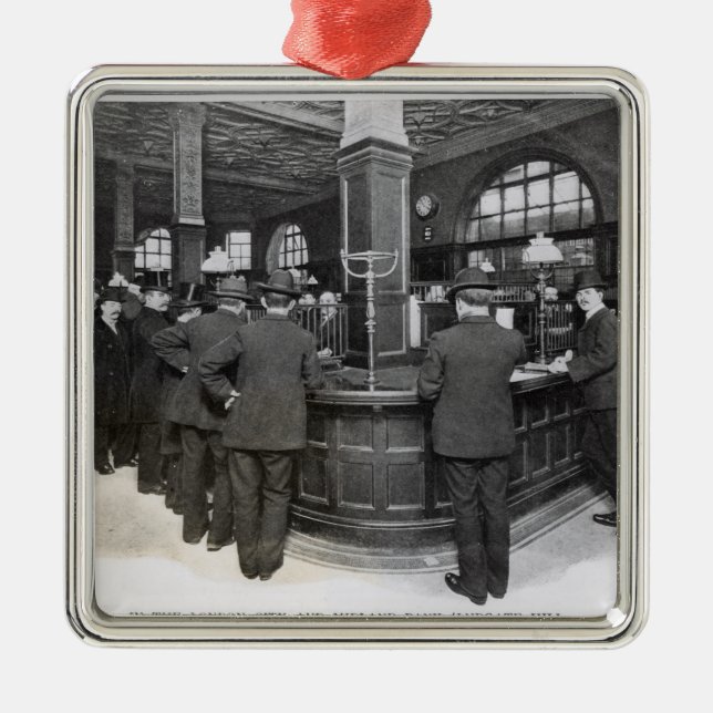 Florentine Bank Metal Tree Decoration (Front)