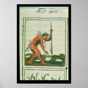 Florentine Codex' by Bernardino de Sahagun Poster