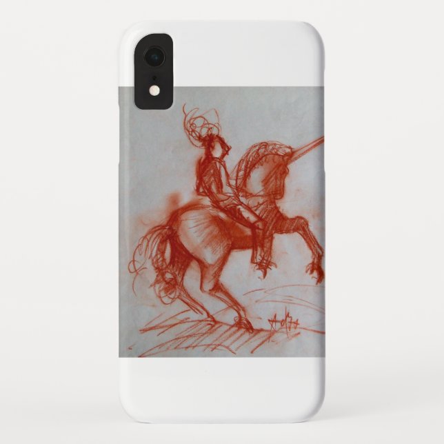 FLORENTINE  KNIGHT ON HORSEBACK Case-Mate iPhone CASE (Back)