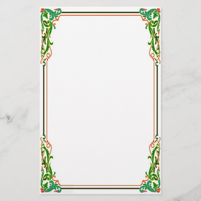 Florentine Moderne Stationary Stationery (Front)