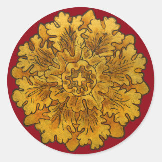 Florentine Oak Leaf Cluster Stickers